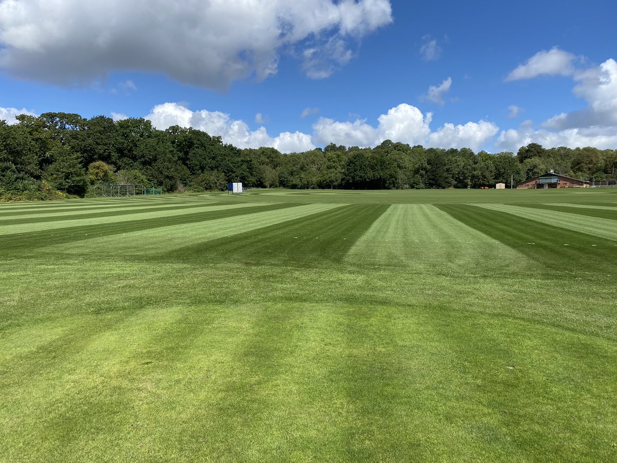 GroundsmanChris's tweet photo. Growth regulator sprayed. A very nice feeling to know the new team have all the jobs in hand as we prep for pre-season in a couple of weeks.

Time for a well deserved break before the start of the new term. https://t.co/BDXtWZRJ4C