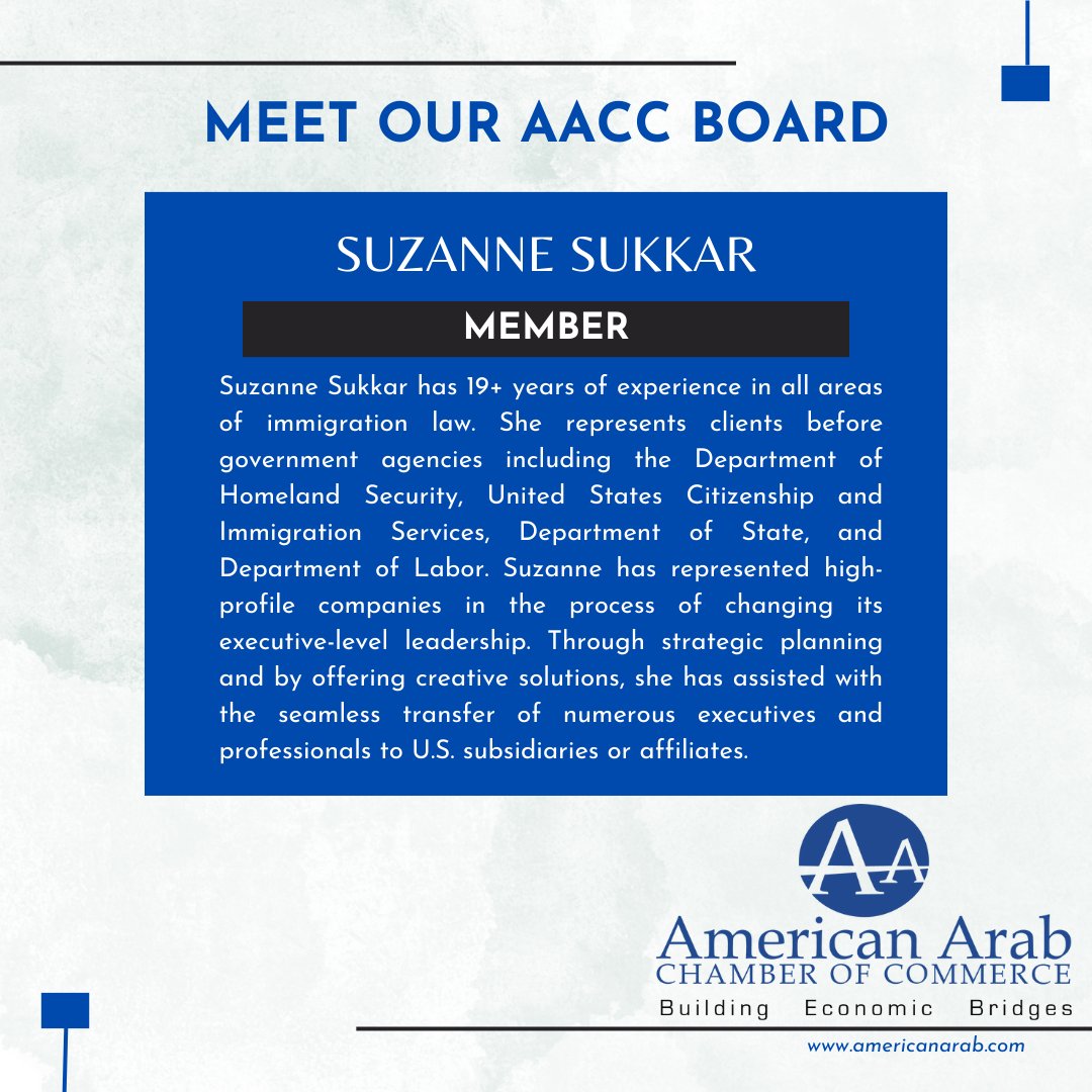 Meet Suzanne Sukkar of our Board!
