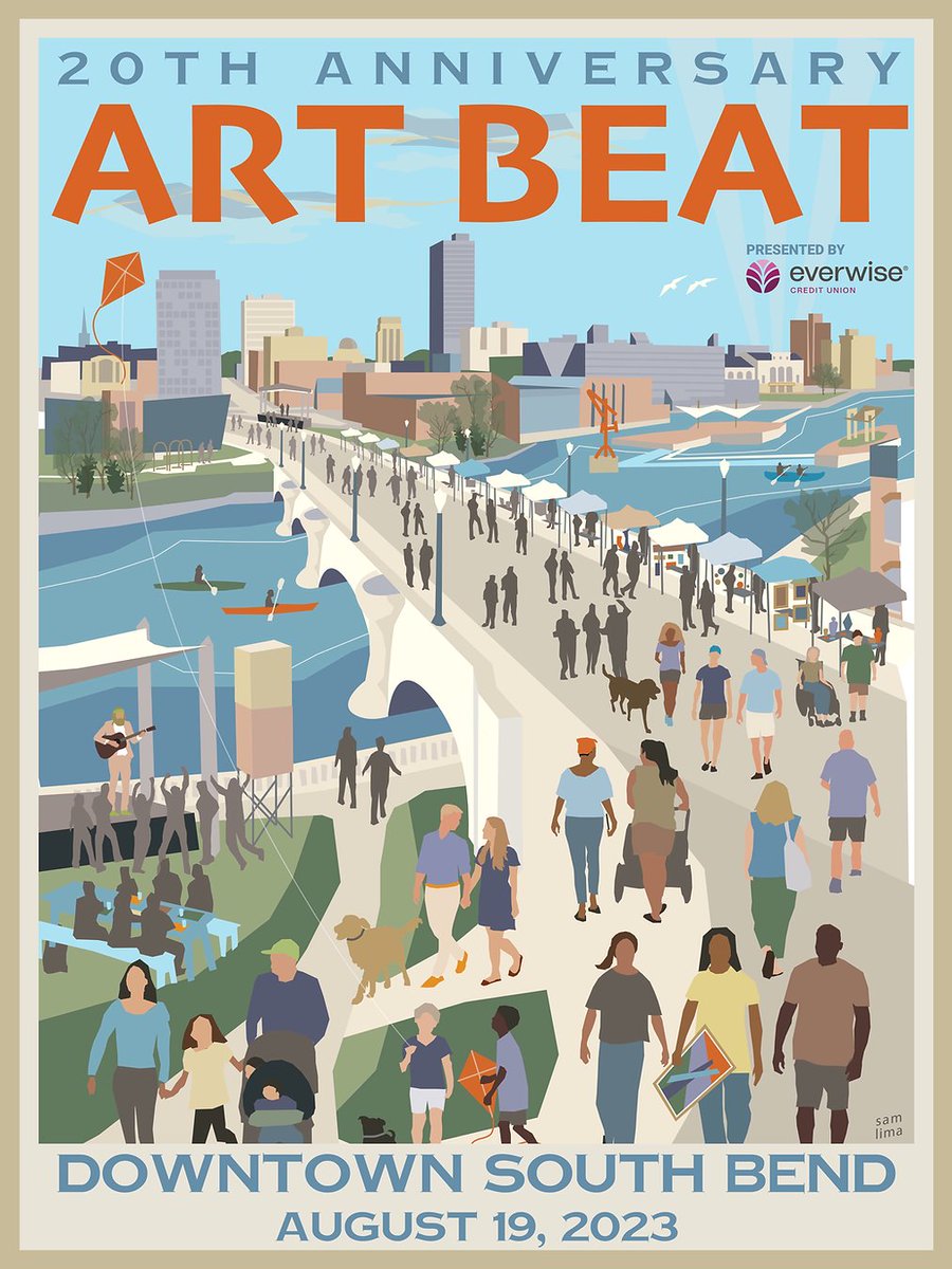 Saturday is Art Beat in downtown South Bend! We will be in the Kid Beat area from 11:00a.m.-7:00p.m. Be sure to stop by to say "Hi," collect some fresh Raclin Murphy Museum of Art swag, hear about our big opening later this year, and more! All ages are welcome. See you there!