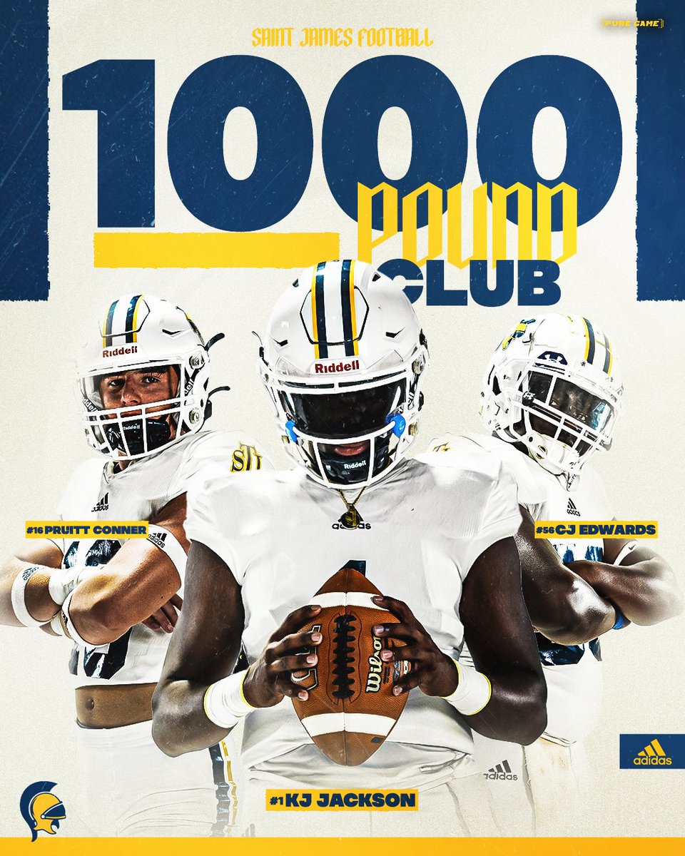 We added 3 more Trojans to the 1000 Pound Club in the Weight Room. <a href="/KJ_Jackson_25/">KJ Jackson✝️</a> , Pruitt Conner, and CJ Edwards.
#NDO