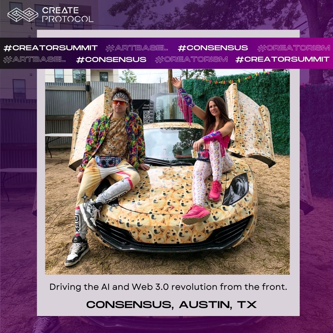 CreateProtocol's tweet image. Reflecting on the incredible presence of Create Protocol at Consensus. Grateful for the unwavering love and support from our community. 
#createprotocol #creatorconsole #consensus #creatorism #NFT #Web3 #BLOCKCHAIN #web3community