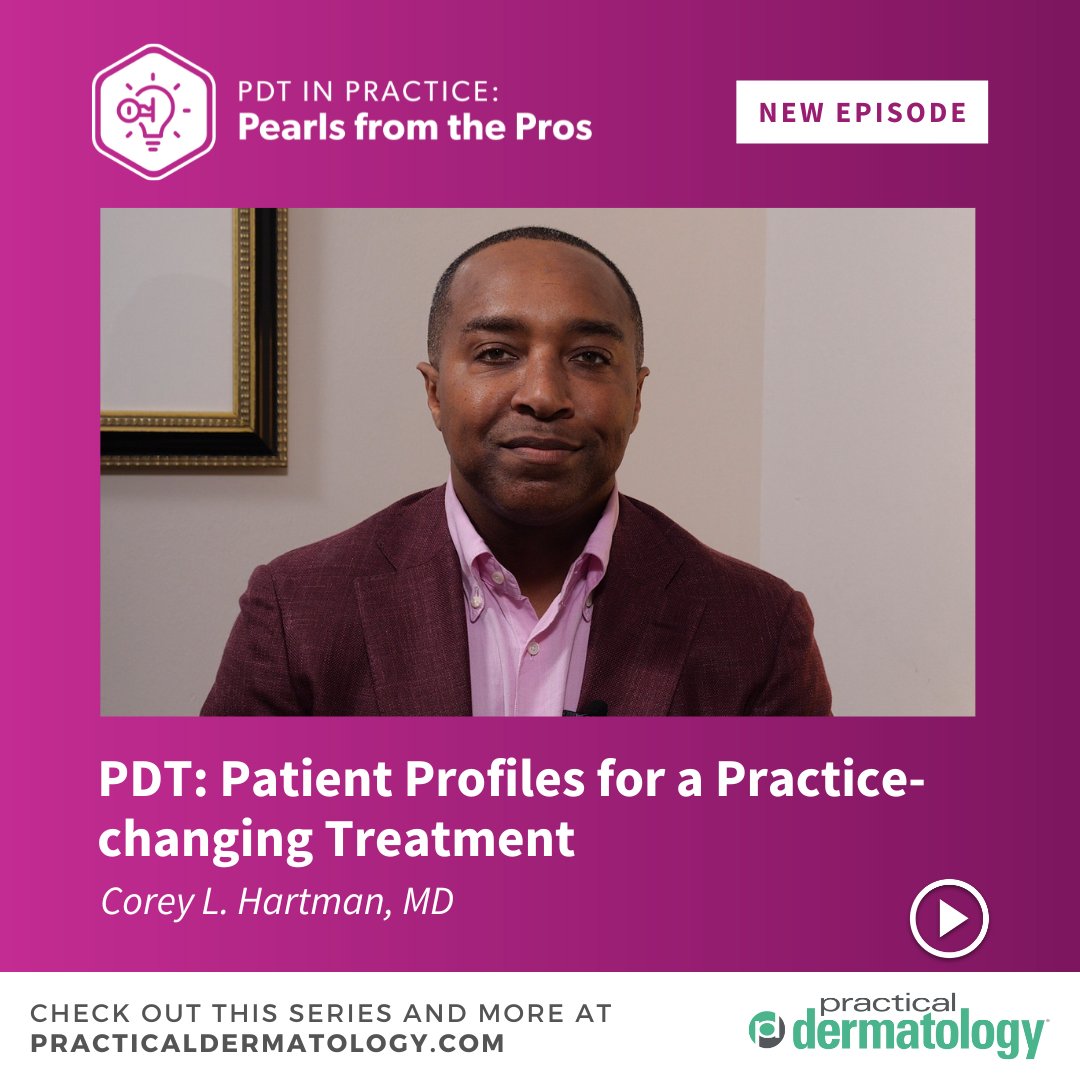 Practical Derm (@practical_derm) on Twitter photo Who's the ideal candidate for PDT? Other options, limitations? The advances in PDT both doctors and patients would like to see are described by <a href="/drcoreyhartman/">Corey L. Hartman, MD, FAAD</a>, who shares his experiences and relates how PDT has improved his practice. bit.ly/44eYuy9 Who's the ideal candidate for PDT? Other options, limitations? The advances in PDT both doctors and patients would like to see are described by <a href="/drcoreyhartman/">Corey L. Hartman, MD, FAAD</a>, who shares his experiences and relates how PDT has improved his practice. bit.ly/44eYuy9