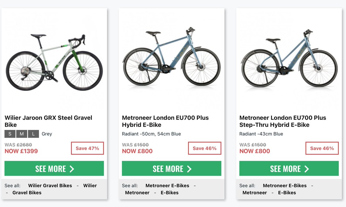 Some very tasty bike deals just popped up today bikesy.co.uk/dailydeals/ Lots more on there too