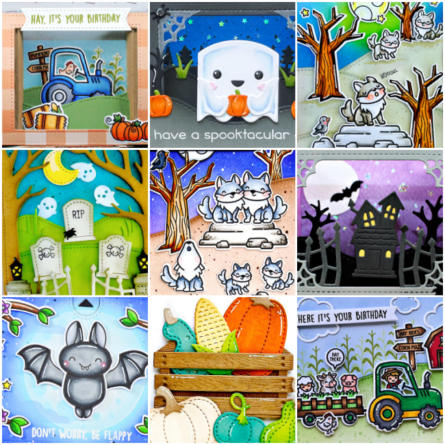 Here's a sneak peek at some of the amazing Design Team inspiration we will be sharing this week at the Lawn Fawn Blog!