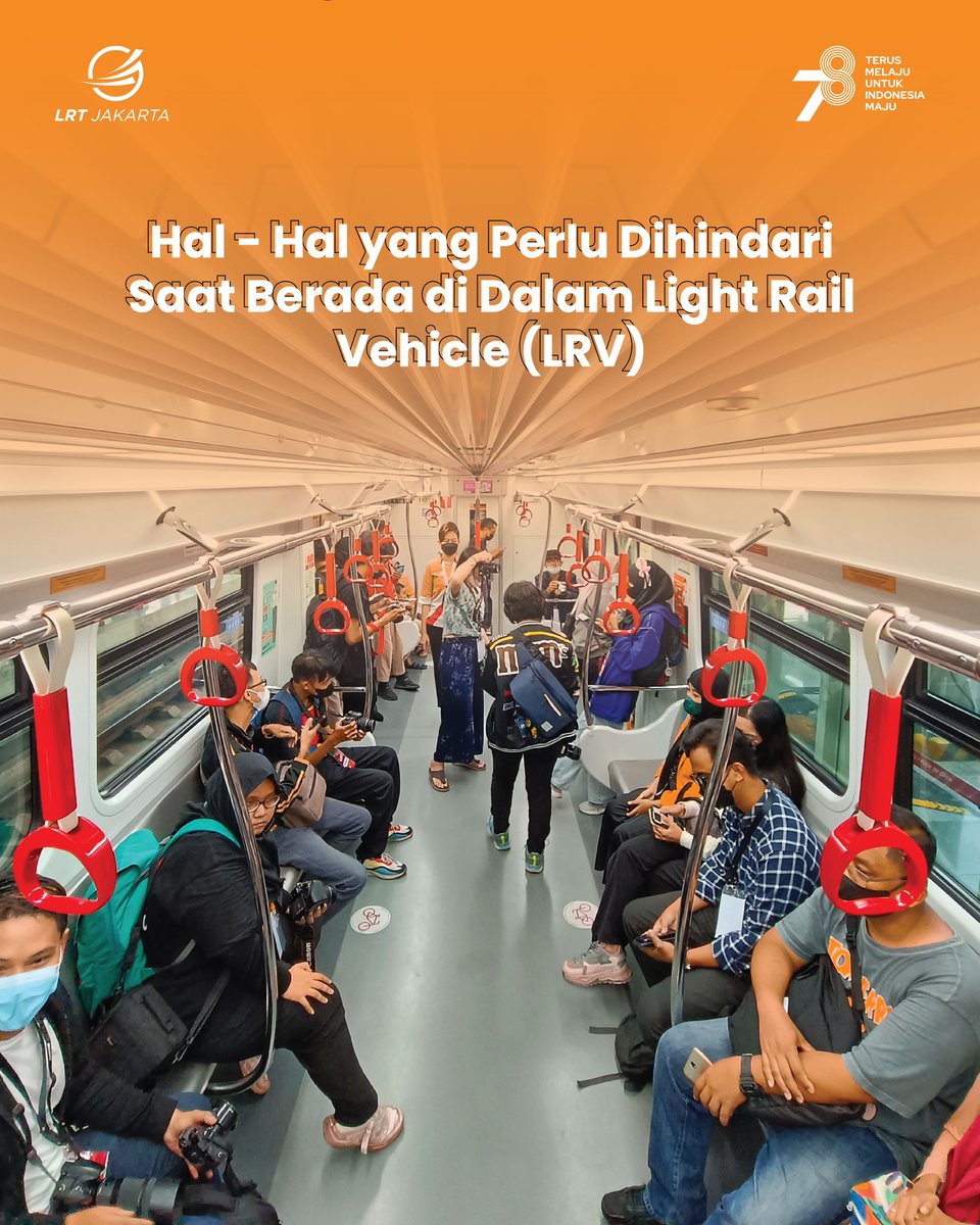 lrtjkt's tweet photo. Sahabat LRTJ, kamu penasaran gak sih kira-kira apa aja aturan barang bawaan saat menggunakan layanan LRTJ? MinLRTJ punya daftarnya nih.

Supaya perjalanan makin aman dan nyaman, Yuk, kita cek bersama listnya pada gambar di atas ya, Sahabat🤩

#LRTJPedia #LRTJakarta #LRTJKT https://t.co/qpeuagzWHO