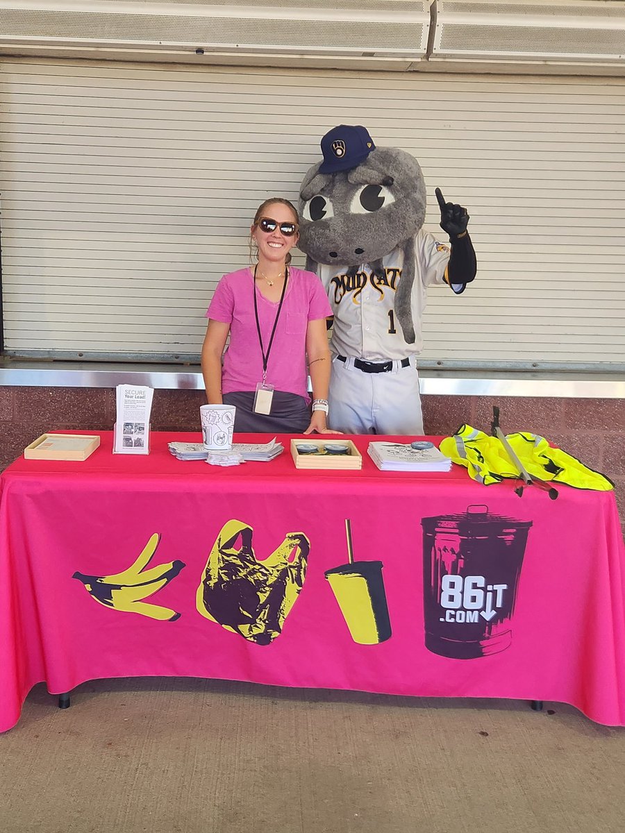 Thanks to <a href="/CarolinaMudcats/">Carolina Mudcats</a> for having 86it at the game on Sunday! #86it #antilitter #antilittercampaign #baseball #carolinamudcats #milb #wakecounty #donttrashyourwake