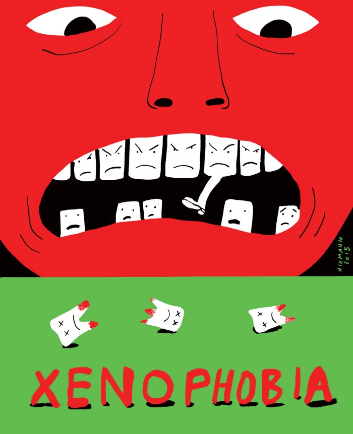 Another crazy idea! I'm not a #SocialScientist or #Psychology Expert, so this idea most likely is stupid! 

Can we say #Xenophobia gets promoted when we teach our kids strangers are dangerous and they shouldn't talk to them?
#makechange #StopXenophobia
Poster by: @abstractsunday