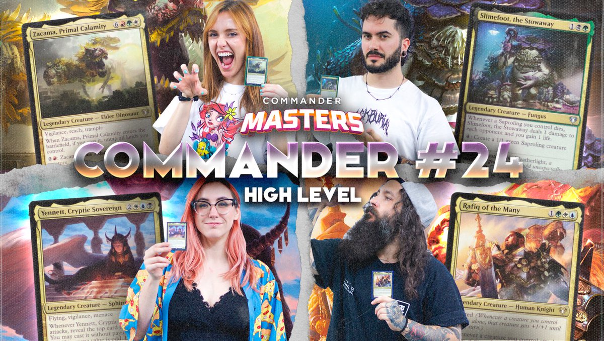 ¡HEMOS VUELTO! Nuevo vídeo en Youtube 🫡
Hoy os traemos la última partida con cartas de la colección de <a href="/wizards_magicES/">Magic: the Gathering - Español</a>  COMMANDER MASTERS y para ello nos acompaña la genial <a href="/RoEnLaRed/">RoEnLaRed - ⚡</a> 🥳💜

¡Esperamos que os guste la partidaza!

➡️youtu.be/Vg0Ue-xDvHo