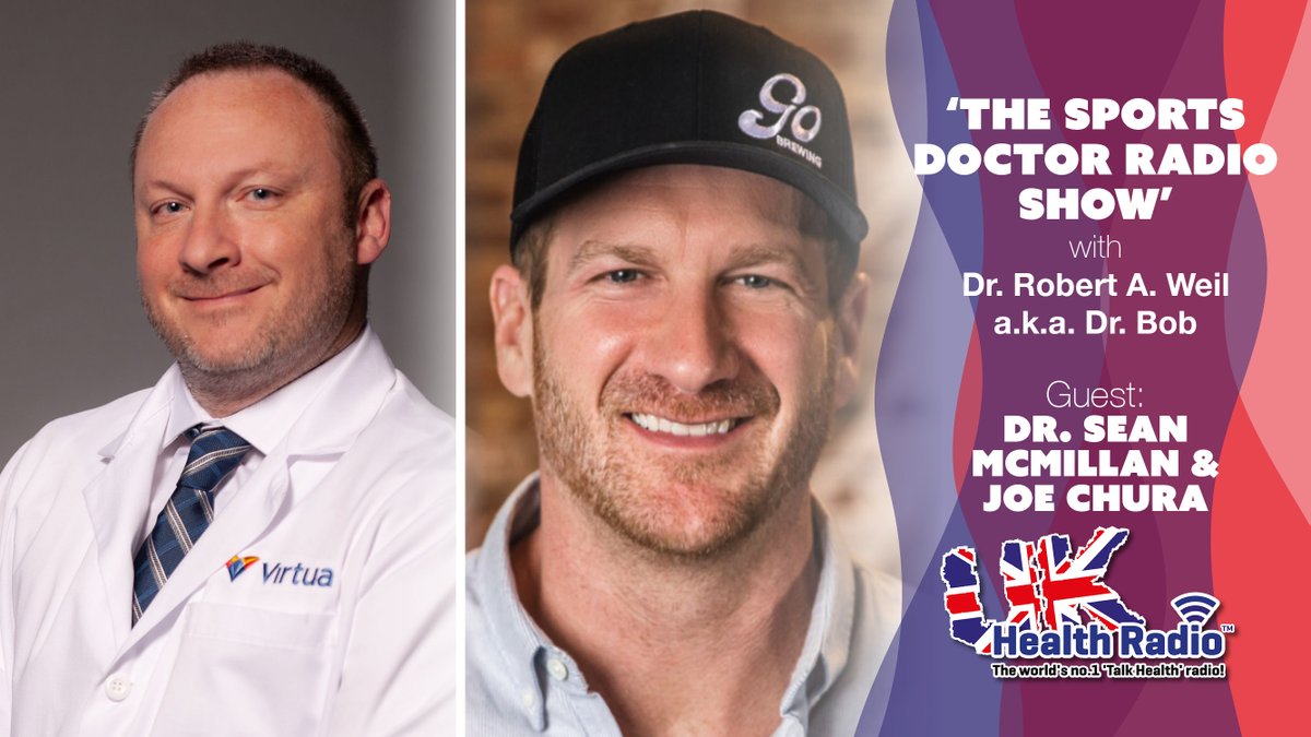 UK Health Radio™ (@ukhealthradio) on Twitter photo The <a href="/SportsDocRadio/">Dr. Robert Weil DPM</a> Show with Dr Bob on <a href="/ukhealthradio/">UK Health Radio™</a> - <a href="/sportsdrsean/">Sean McMillan DO</a> Chief of Orthopedics, Sports Medicine Specialist at <a href="/VirtuaHealth/">Virtua Health</a> and <a href="/joechura/">JOE CHURA</a>, Entrepreneur, Podcaster & Founder of Go Brewing, award winning craft non- alcoholic brewery.
👉🎧 bit.ly/45gfVzF The <a href="/SportsDocRadio/">Dr. Robert Weil DPM</a> Show with Dr Bob on <a href="/ukhealthradio/">UK Health Radio™</a> - <a href="/sportsdrsean/">Sean McMillan DO</a> Chief of Orthopedics, Sports Medicine Specialist at <a href="/VirtuaHealth/">Virtua Health</a> and <a href="/joechura/">JOE CHURA</a>, Entrepreneur, Podcaster & Founder of Go Brewing, award winning craft non- alcoholic brewery.
👉🎧 bit.ly/45gfVzF