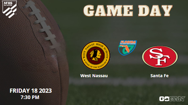 🚨🏈It's GAMEDAY🚨🏈!!
West Nassau vs. Santa Fe - LIVE Florida HS Football 2023 
📆 Friday, August 18
⏰7:30 PM
📺 linktr.ee/nfhsntworkcom
 
@raider_fe <a href="/J_Ethan_Thomas/">Ethan Thomas</a> <a href="/HockmanBen/">Ben Hockman</a>
@SF_Coach_Ski <a href="/Athletics_WNHS/">WNHS Athletics</a> <a href="/WestNassau/">WestNassauHS</a>
<a href="/WNHSwarriorFB/">WNHSfootball</a> <a href="/gunnar_cox/">Gunnar Cox</a> <a href="/CoachC_Harris/">Chad Harris</a> <a href="/CoachButler_WN/">Coach Brian Butler WNHS</a>