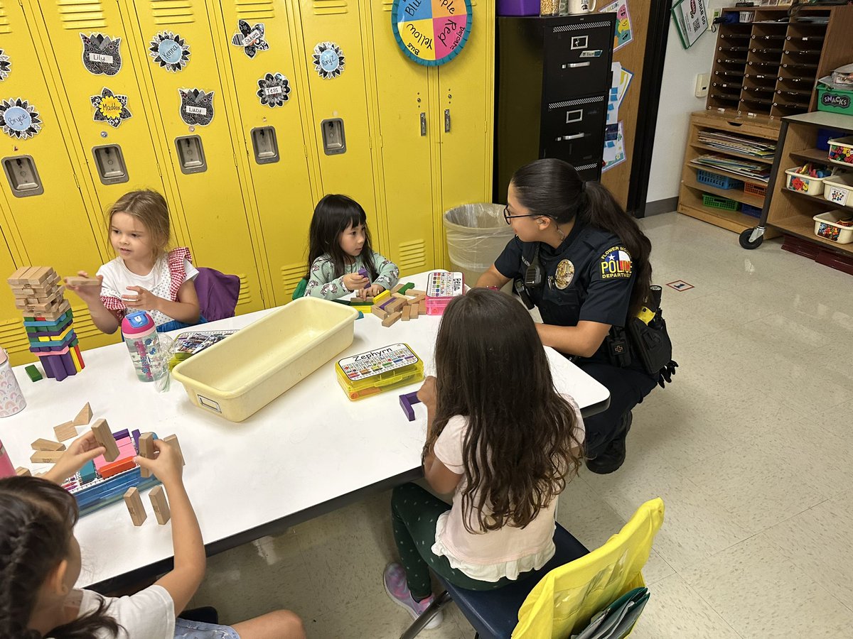 EschASketchK's tweet photo. Look who came to explore Math Manipulatives with us this morning!! YAY!! We ❤️ our @FlowerMoundPD @Donald_ES #dolphinSTEM #BeTheONE https://t.co/P7cWDii9V2