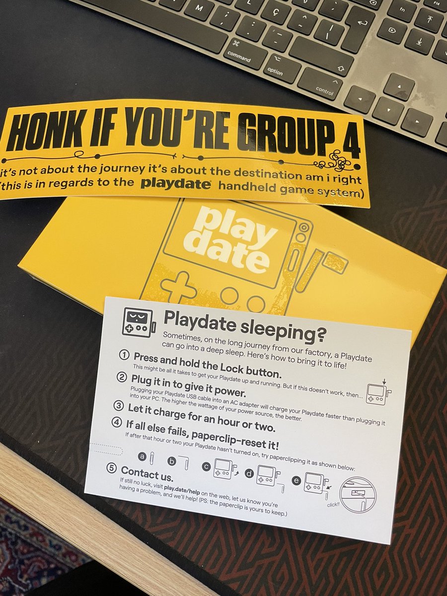martim's tweet photo. All it took was 2 yrs and shipping to a “fake” address. 😂 #playdate #panic @panic https://t.co/x9jUsxVqSC