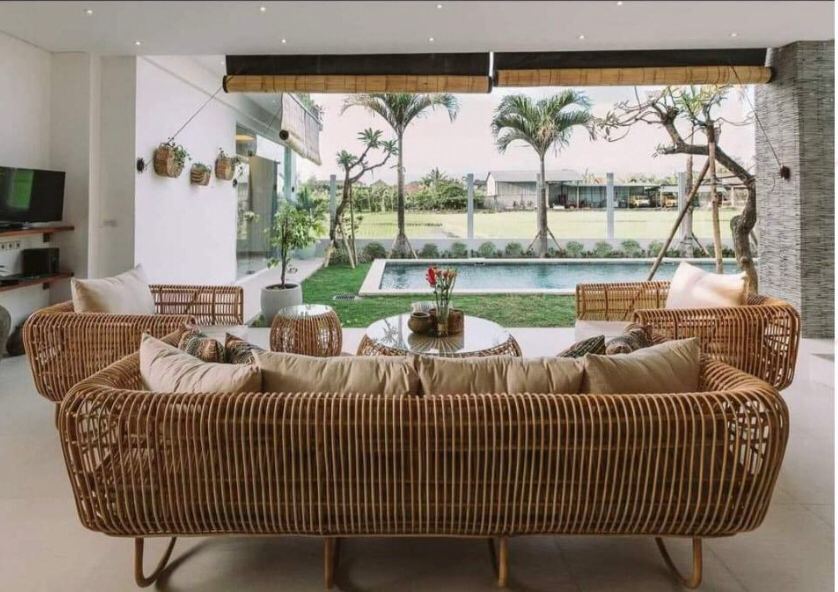 طقم مجلس جميل مصنوع من الخيزران البامبو
#تصميم_داخلي #تصميم