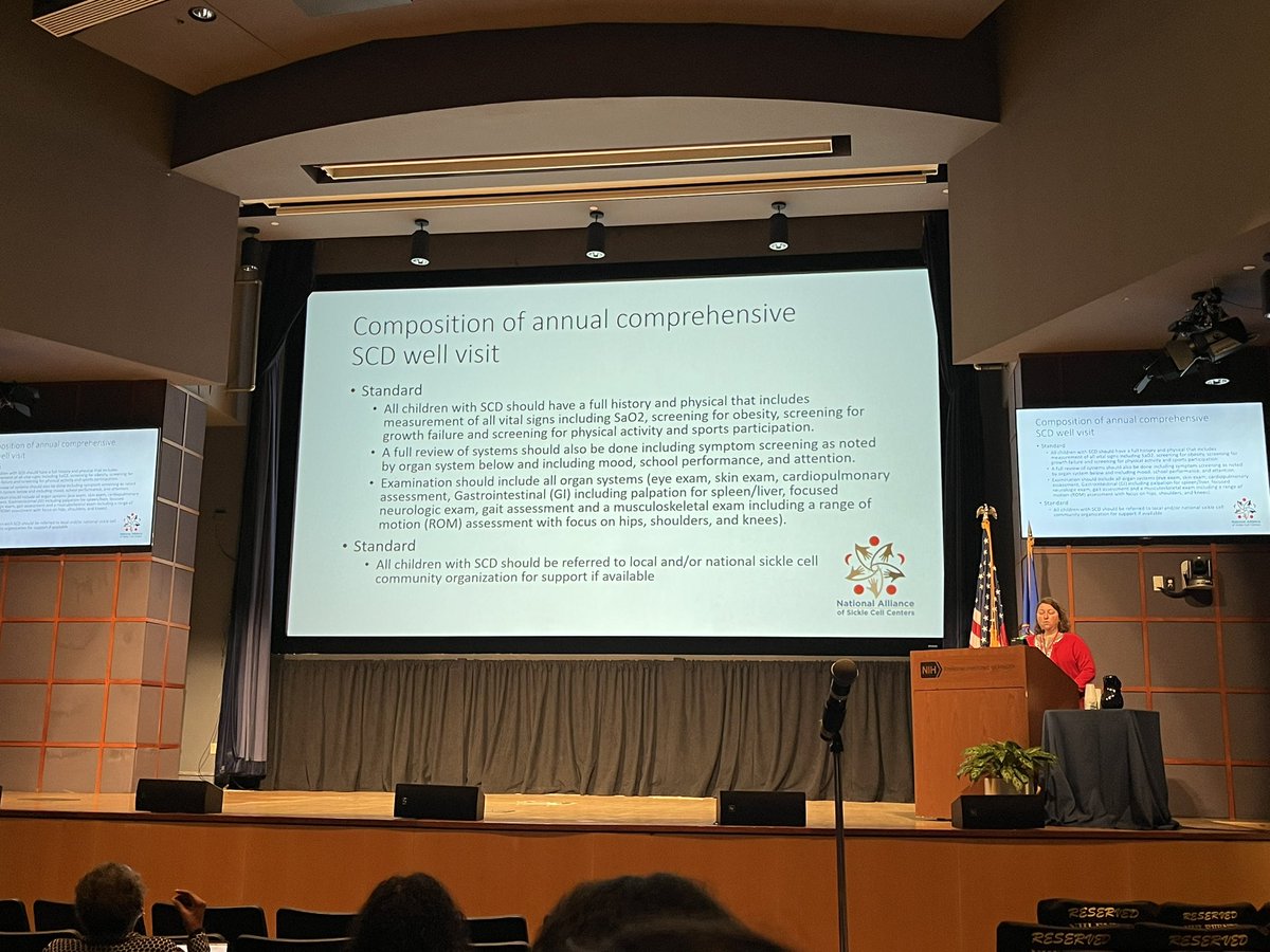 All children with #sicklecelldisease should be seen AT LEAST annually by a #sicklecellcenter and payers should cover this! <a href="/nascc_org/">National Alliance of Sickle Cell Centers</a> for center list @nih_nhlbi and we must provide federal funding for #NASCC SCD centers just as there is support for #cancer #HIV and other dx