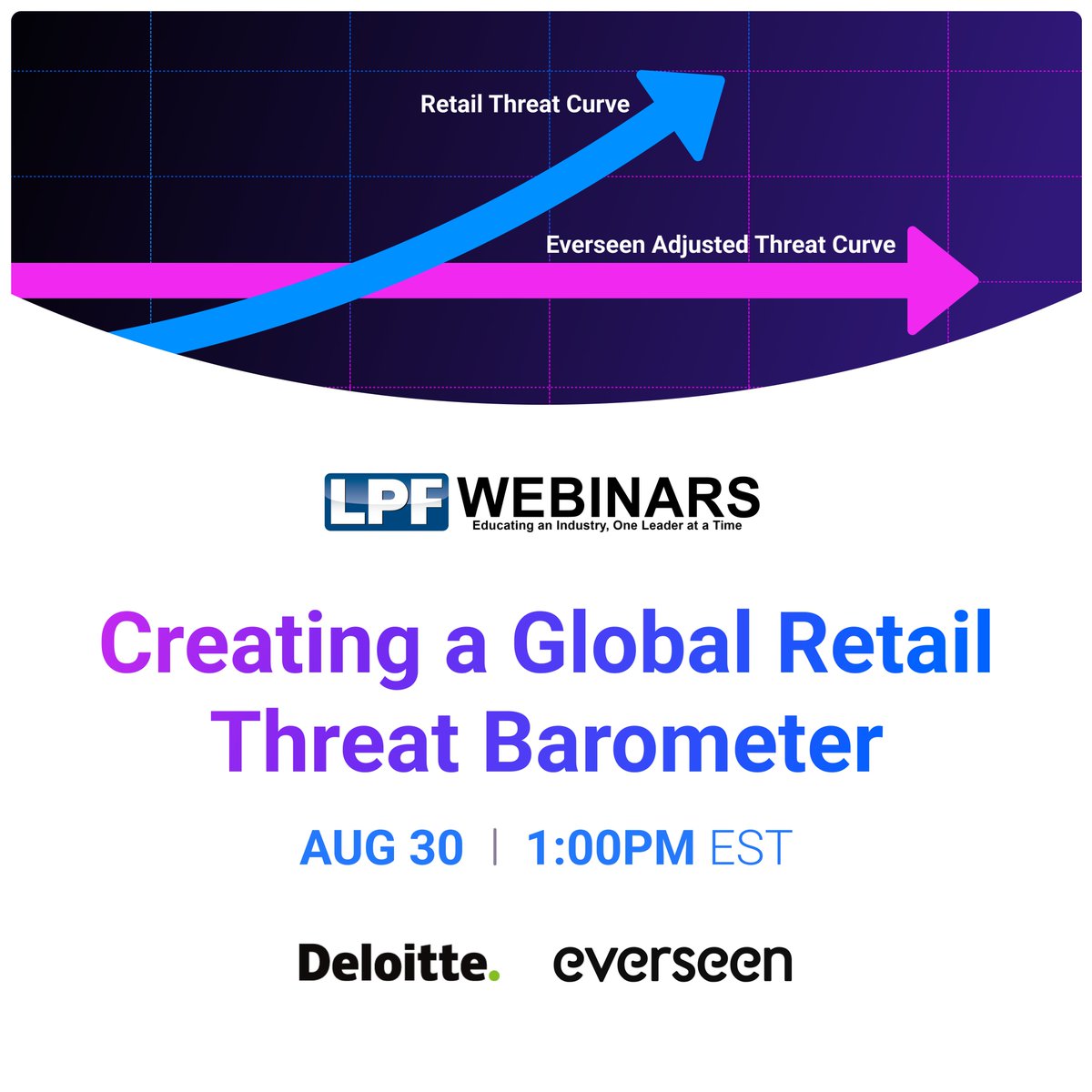 Don’t miss the LPF webinar on “Creating a Global Retail Threat Barometer”. Join Alexandros Siskos and Rob Harrold where they will discuss using data analytics and artificial intelligence to reduce #risk and mitigate losses in #retail. Register now — lnkd.in/evbcbu7W.
