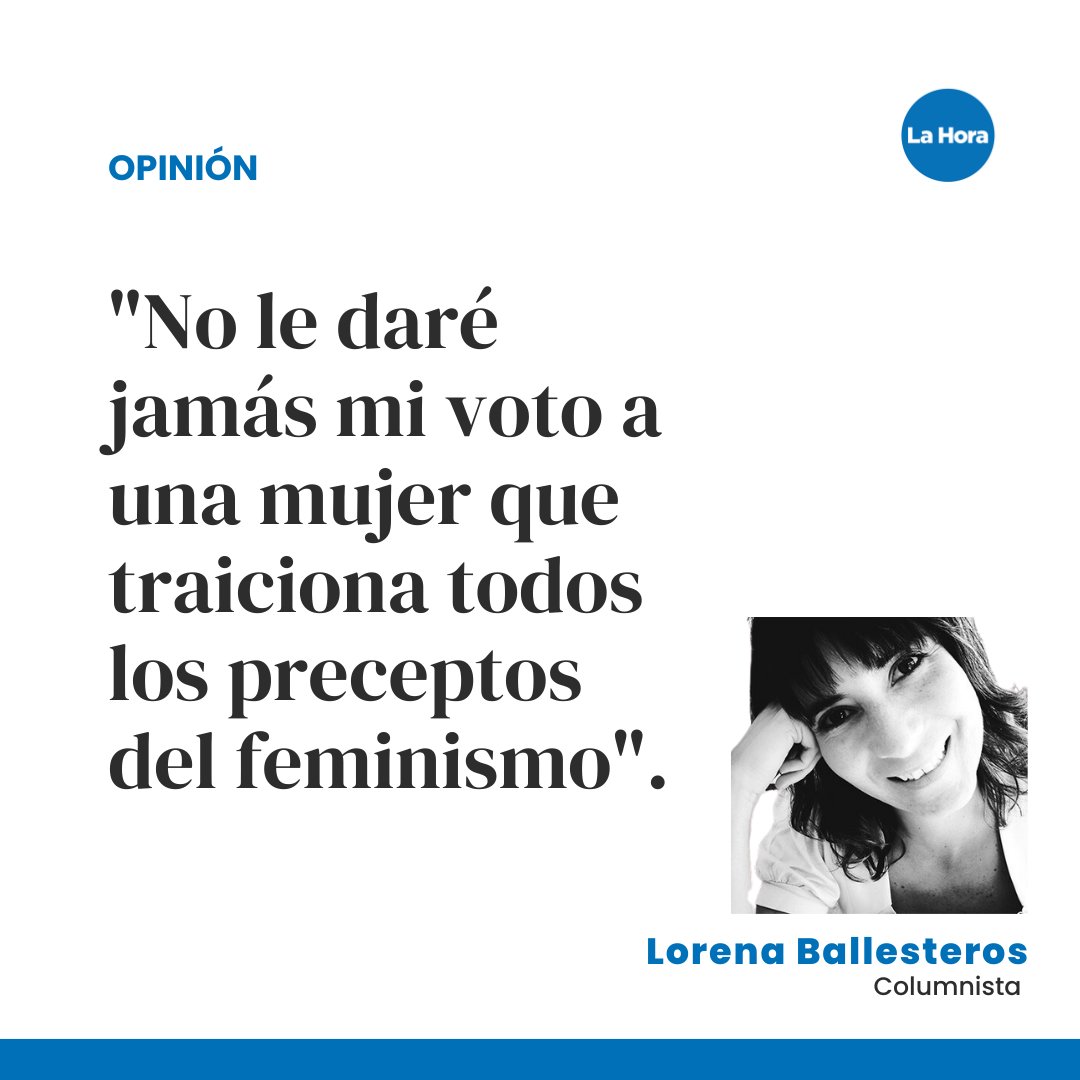 #Opinión | "La candidata actual a la Presidencia es la antítesis del feminismo, una súbdita del patrón que quiere hacerse nuevamente con el control de nuestro país".

¿Qué opinas de la reflexión de <a href="/LoByLolita/">Lorena Ballesteros Avilés</a>? 🤔 Lee la columna completa en 👉 bit.ly/47rGSSq