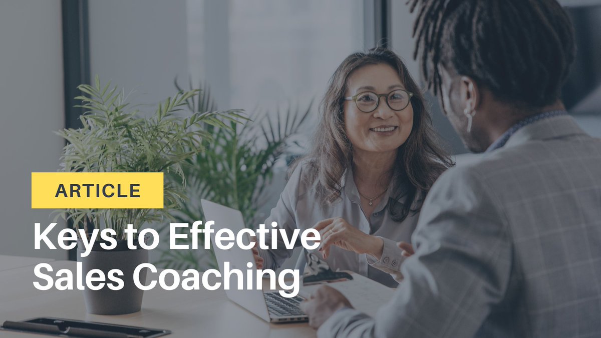 Sales teams are turning to coaching to develop seller capabilities and drive results.

But coaching needs to be deliberate and engaging. <a href="/mike_schultz/">Mike Schultz</a> shares the keys to effective #SalesCoaching: hubs.li/Q01_b3F40

#Sales #B2BSales #SalesCoach #SalesManager