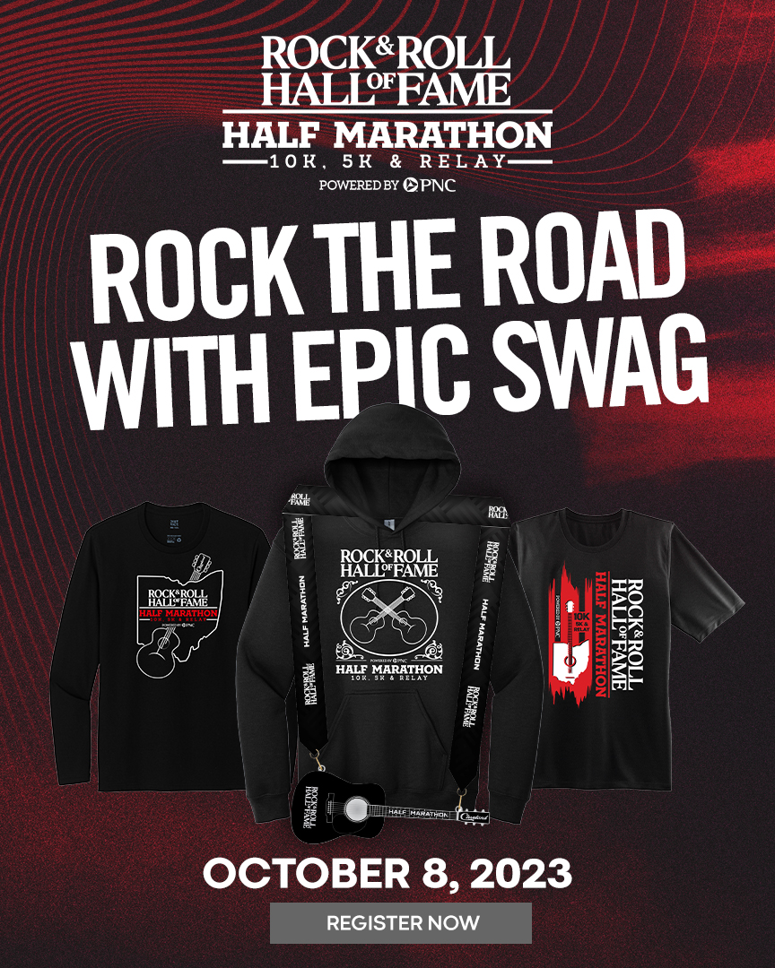 Have you seen the rockin' race swag for the Rock Hall Half Marathon powered by <a href="/PNCBank/">PNC Bank</a>!?

🏅 2023 Race Medal
🎸 Half Marathon Hoodie
🎸 10K Long Sleeve T-Shirt
🎸 5K &amp; Relay Short Sleeve T-Shirt

Choose your distance, check out the swag and register at rockhallhalfmarathon.com