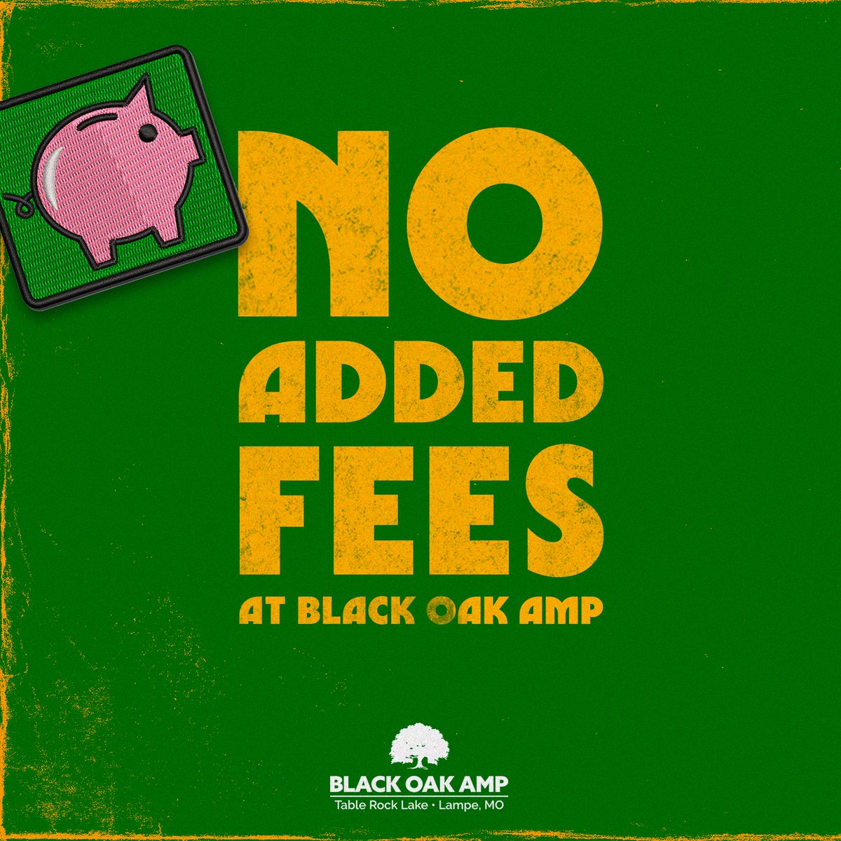 Tired of ticket fees? We are too! At #BlackOakAmp the price you see is the price you pay, there are NO ADDED TICKET FEES 🥳 Get your tickets at blackoakamp.com