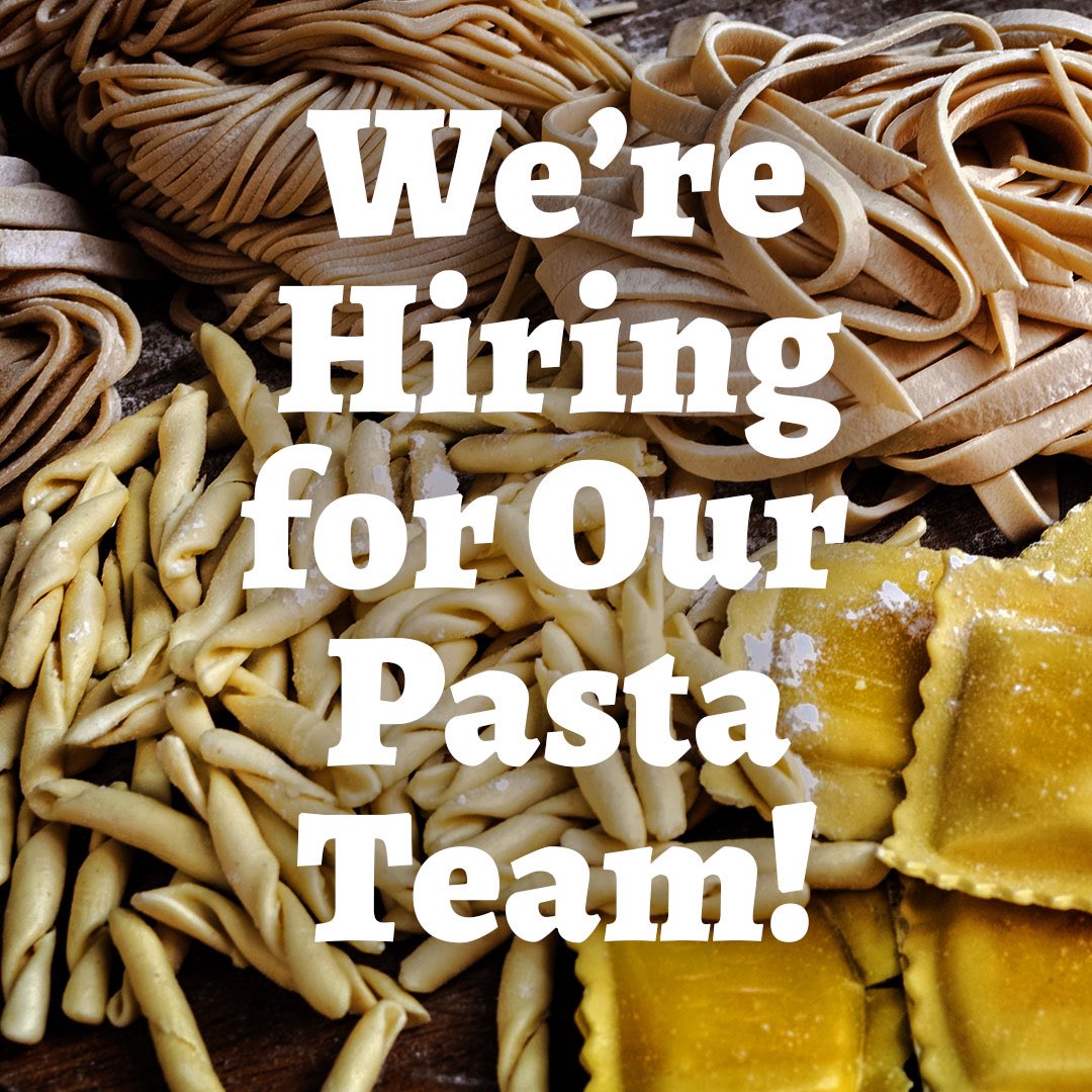 🍝 Join Our Fresh Pasta Dream Team! 🍝

Do you have a passion for pasta perfection? 🤩🍴 We're thrilled to announce that we’re on the lookout for talented individuals to join our Fresh Pasta Making Team.

Call the shop at 317-257-7374 for details or to apply! 🙌