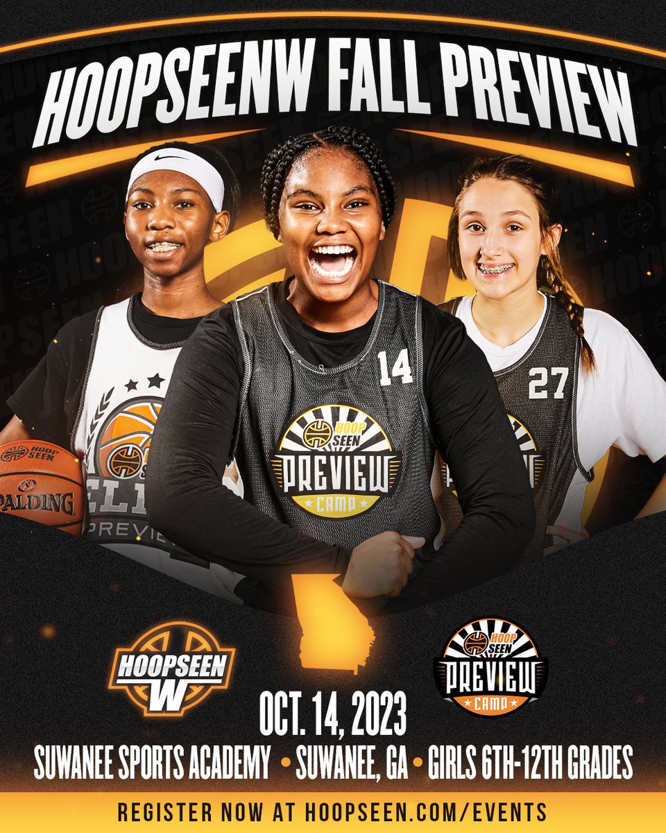 HoopSeenW (@hoopseenw) on Twitter photo We have TWO Girls Preview Camps for HoopSeenW this Fall....
Alabama, September 10th at <a href="/scourtsgville/">Supreme Courts</a> : hoopseen.com/alabama/events…
Georgia, October 14th at <a href="/ssasports/">SuwaneeSportsAcademy</a> : hoopseen.com/georgia/events…
LOCK IN TODAY! We have TWO Girls Preview Camps for HoopSeenW this Fall....
Alabama, September 10th at <a href="/scourtsgville/">Supreme Courts</a> : hoopseen.com/alabama/events…
Georgia, October 14th at <a href="/ssasports/">SuwaneeSportsAcademy</a> : hoopseen.com/georgia/events…
LOCK IN TODAY!