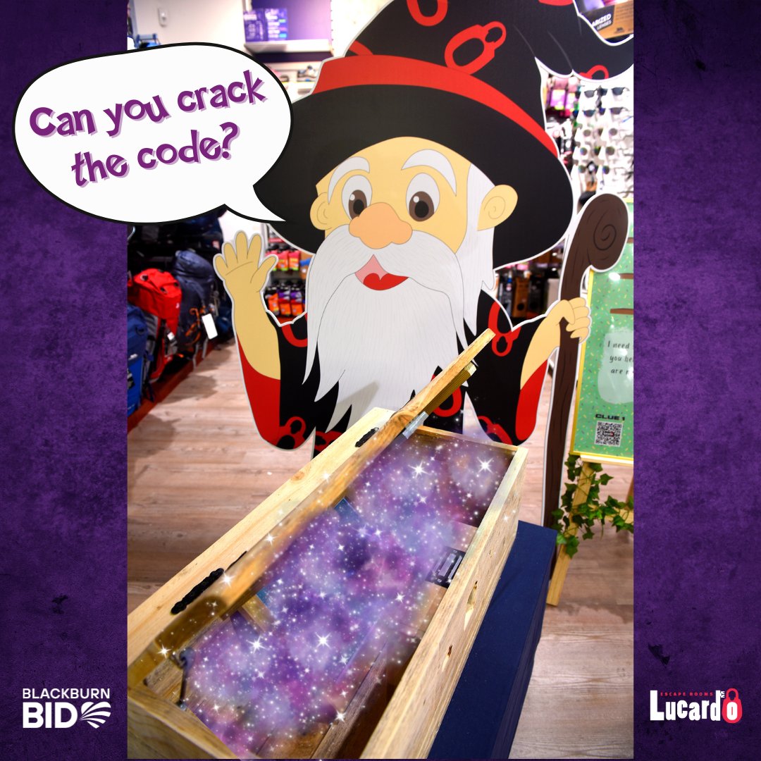 Look inside and see what you can find🔮🧙

Can you solve all 10 puzzles?

Pick up your Trail Map from the 📍Ask Me Point in <a href="/mallblackburn/">mall blackburn</a> and navigate your way around each special location to pick up clues

Find out more ➡️ blackburnbid.co.uk/the-escapade/