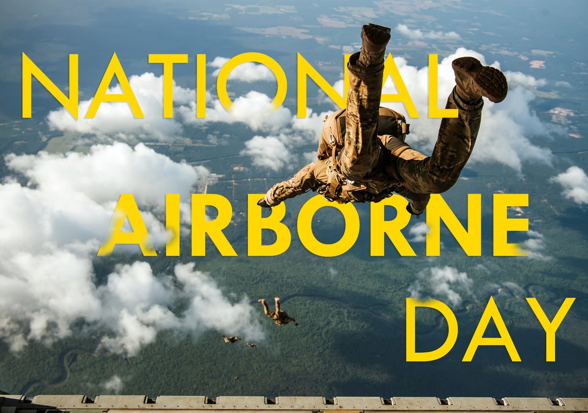 Saluting those who soar to defend our freedom from above. On #NationalAirborneDay, we stand in awe of the dedication and commitment of the military’s airborne divisions of the Armed Forces. #SpecialTactics