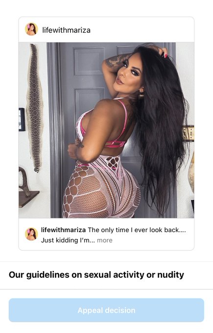@mosseri why won&rsquo;t your system let me appeal these decisions. This obviously is not sexual activity or<a class="tags" target="_blank" title="On Twitter" href="/?out=eyJ0eXAiOiJKV1QiLCJhbGciOiJIUzUxMiJ9.eyJpYXQiOjE3MjA0NjgwNzQsImlzcyI6InR3cG9ybnN0YXJzLmNvbSIsIm5iZiI6MTcyMDQ2ODA3NCwiZXhwIjoxNzUyMDA0MDc0LCJyZWRpcmVjdF91cmwiOiJodHRwczovL3R3aXR0ZXIuY29tL21vc3NlcmkifQ.lJbCbROWhKYuqLIgKwYizTHUar9OTx_5I6eo7YaygOFzxZ04LUjj_aSXTPO-OJQDd_J3D1ZGLv6EpkYjDCF44g">@mosseri</a><a href="/tag/sexy"class="tags"><span>#sexy</span></a><a href="/tag/influencer"class="tags"><span>#influencer</span></a><a href="/tag/onlyfans"class="tags"><span>#onlyfans</span></a><a href="/tag/onlyfansgirl"class="tags"><span>#onlyfansgirl</span></a>
