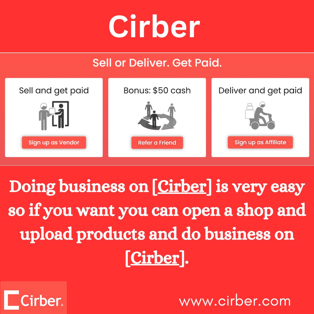 CirberEats's tweet photo. 👨‍💼💰 Doing business on [Cirber] is very easy so if you want you can open a shop and upload products and do business on [Cirber].

Click to open a store: https://t.co/hSpV6EtHSr

#vendor #vendors #wedding #smallbusiness #fashion #wholesale #explorepage #vendorlist #viral #event https://t.co/o9DBO2CXat