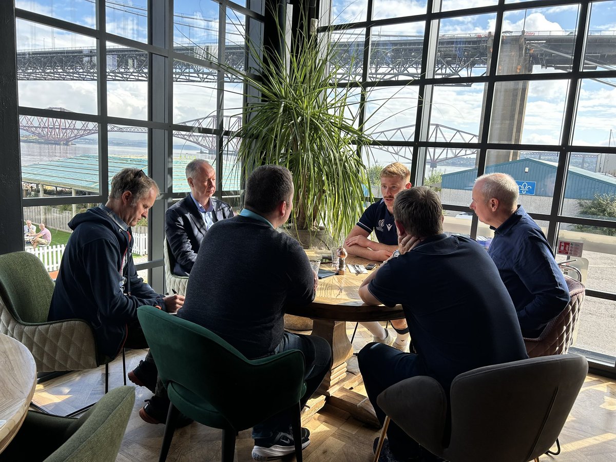 MichaelLamont92's tweet photo. Two years of thinking about how we could do it and 5 months of planning but today the squad for RWC was announced with all players speaking to the media.
Thanks to Scotts and the one and only Gerard Butler. Congratulations to all selected. Bring on next month! https://t.co/X149LUEsUA