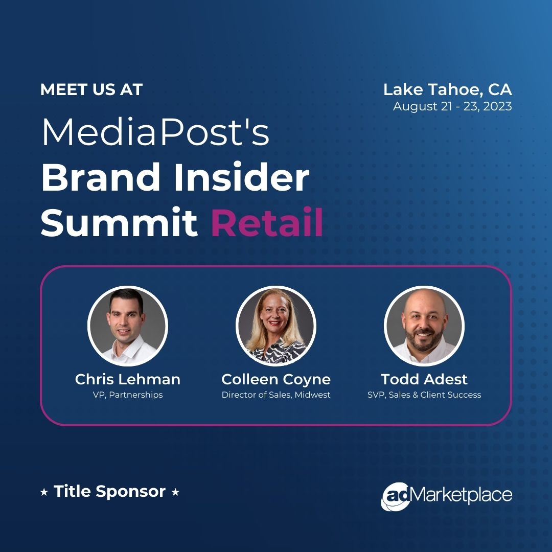 We’re thrilled to be attending <a href="/MediaPost/">MediaPost</a>'s Brand Insider Summit Retail in scenic #LakeTahoe as this year's Title Sponsor!

We look forward to discussing everything from the changing consumer journey to achieving measurable results with minimal disruption.

#adtech #mediavalue