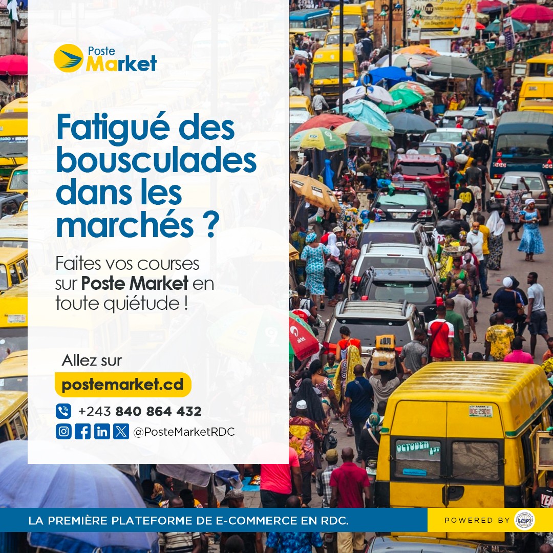 Postemarket_rdc's tweet image. Fatigué des bousculades dans les marchés ?

Faites vos courses🛒🛍️ sur Poste Market en toute quiétude !

Allez dès maintenant sur 🔗postemarket.cd

Contact :+243 840 864 432

#PosteMarket
#Ecommerce
#SCPT