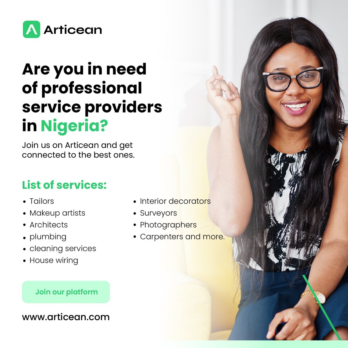 Signup on Articean today to get connected to the best offline service providers in Nigeria. 

Click on the link in our bio to join

#Articean #nigerianarchitects #skilledartisans #offlineservice