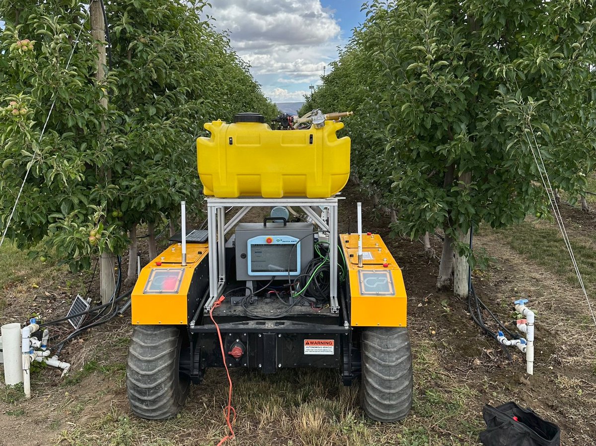 clearpathrobots's tweet image. Check out our latest spotlight, where we explore how Washington State University is advancing sustainable farming through precision nitrogen application in orchards using the Warthog! bit.ly/446yhSk

@WazzuCpaas #sustainablefarming #warthog #clearpathrobotics