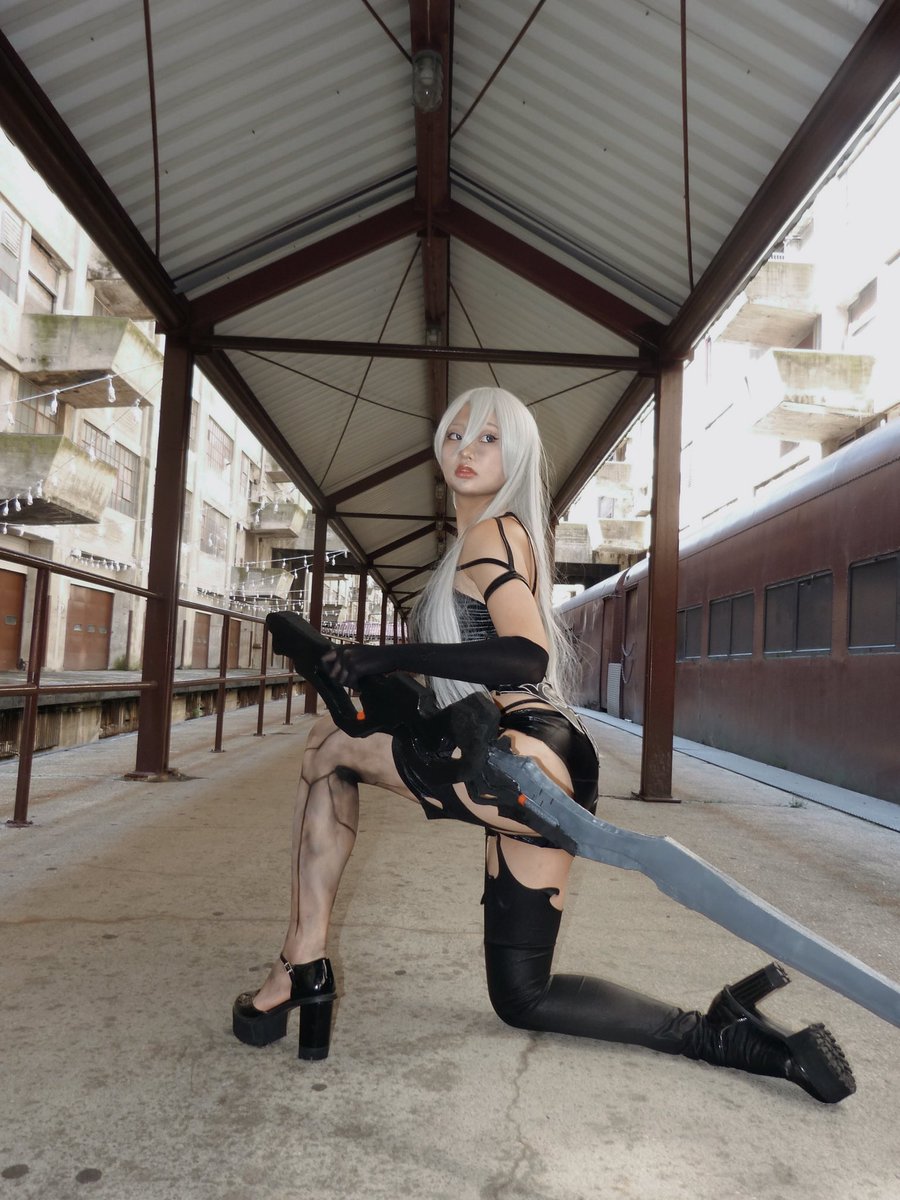 chl_error's tweet photo. #NieR #NieRAutomata #A2 #NierAutomataCosplay #cosplay #cos #cosplayer #cosser https://t.co/eB9KGW7MD5