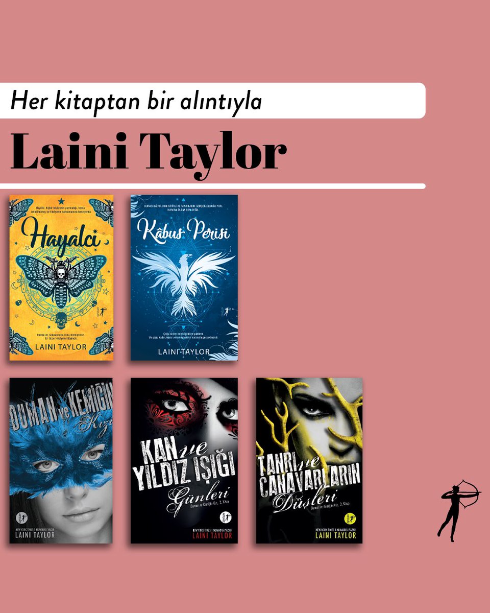 artemiskitap's tweet photo. #AlıntılarlaLainiTaylor
Laini Taylor'ın yarattığı eşsiz dünyaları anlatan kitaplarından hangilerini okudunuz, favoriniz hangisi?🤩

#Hayalci #KabusPerisi #DumanVeKemiğinKızı #LainiTaylor #ArtemisYayınları https://t.co/IJzgyFClig