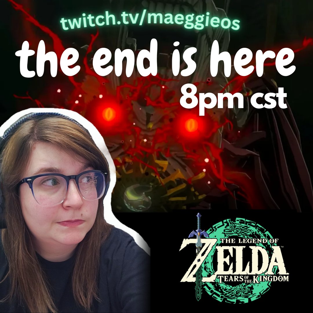 maeggieos's tweet photo. We are finishing the TotK tonight at 8pm cst! 
https://t.co/R2WMzmbSGm 

#streamer #livestreamer #Canadianstreamer #twitch #twitchstreamer #girlstreamer #newstreamer #pcstreaming #smallstreamer #smallstreamercommunity #supportallstreamers #totk #legendofzelda #switch #console https://t.co/A3SEO4wDbR