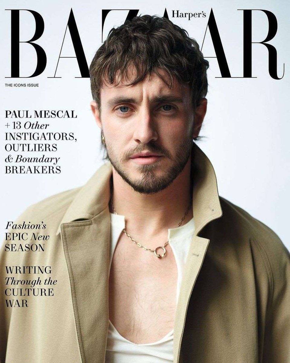 #PaulMescal posa como un icono de estilo para el número de septiembre de #HarpersBazaar #SeptemberIssue

buff.ly/3qzFbBP