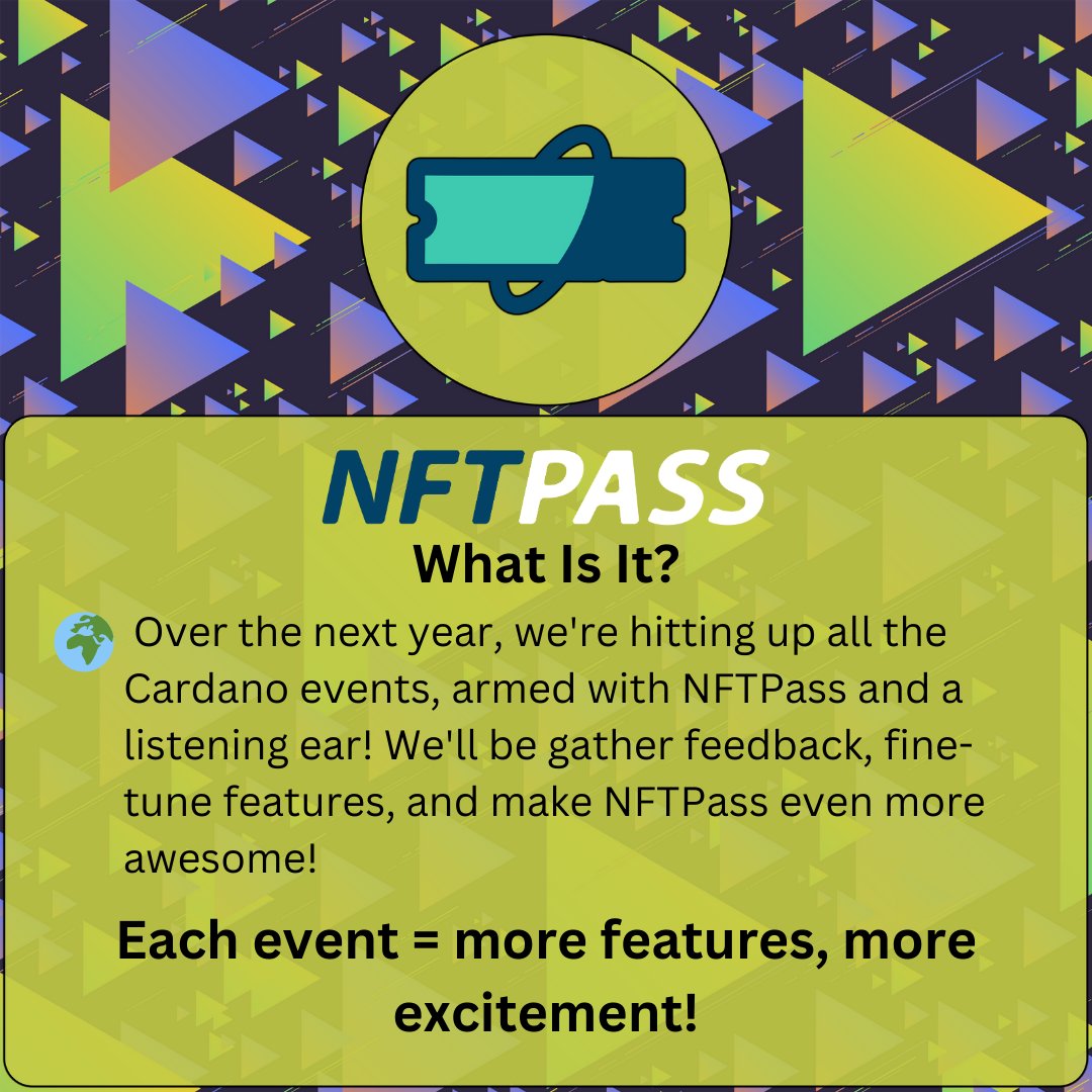 🚀 Keep your eyes peeled for us at #cardano events this year like #RareEvo23, #NFTxLV, and more! 

We'll be partnering with projects to test features to make each experience better than the last!🎉

🧵6/6