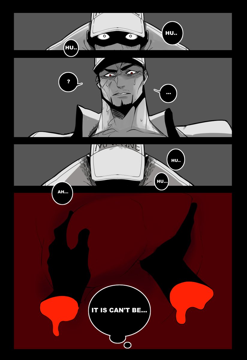 MosasaurSun's tweet photo. ⚠️MOBxSakazuki🌋
It is about a guy who completes a super difficult task, and it was the only reward he wanted. 
Weird but gentle I think.......😅
6Page(1-3) https://t.co/aOOujCxq0e