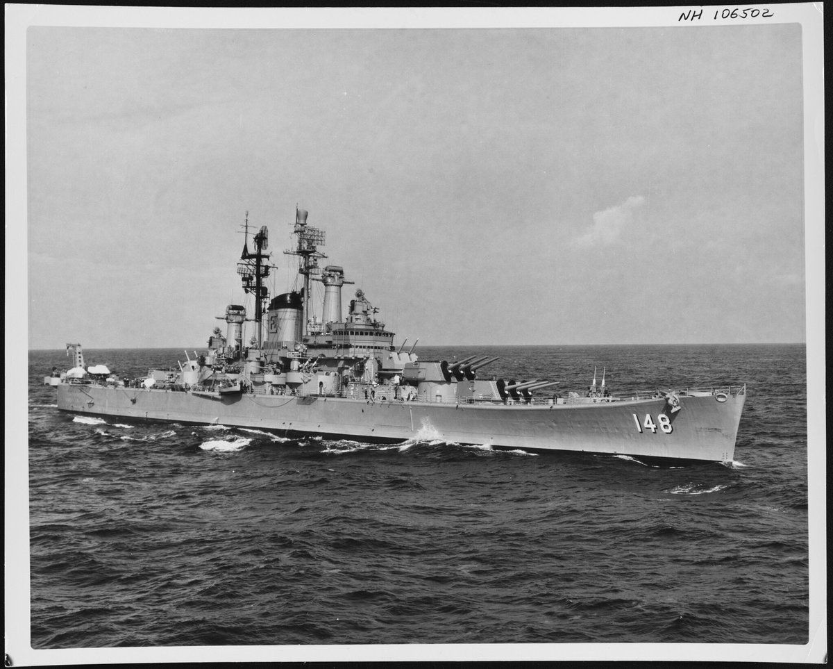 Boneyardsafari's tweet photo. Flashback to USS Newport News CA-148 underway, in February 1960. #ca148 #ussnewportnews #flnavy #aviationsafari #aviationpreservation #boneyardsafari https://t.co/3EU2lufxOx