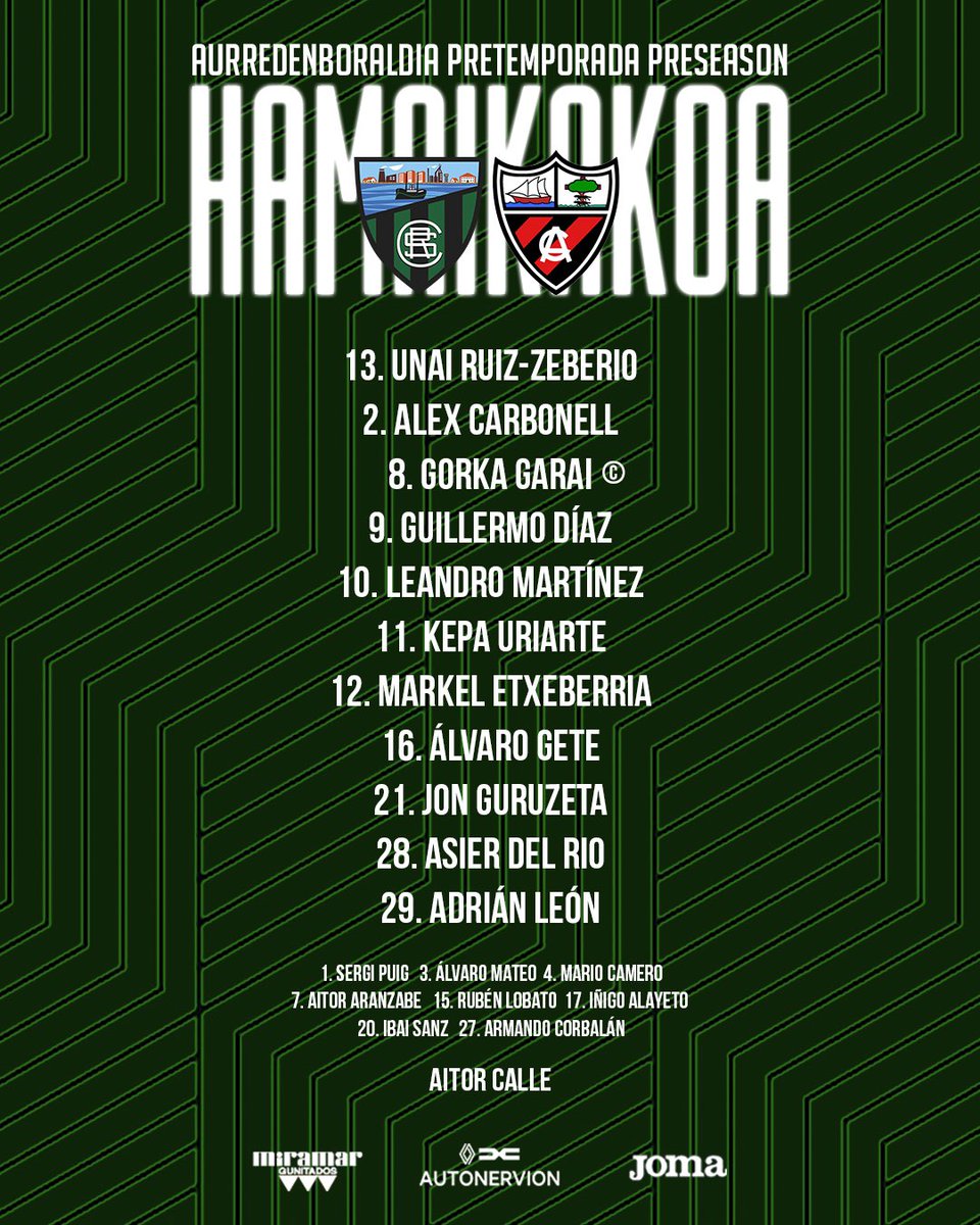 SestaoRC's tweet photo. ¡Nuestro 𝗫𝗜 para el partido de hoy!

#SRCArenas | #GoazenRiver https://t.co/rVWvlJ98IW