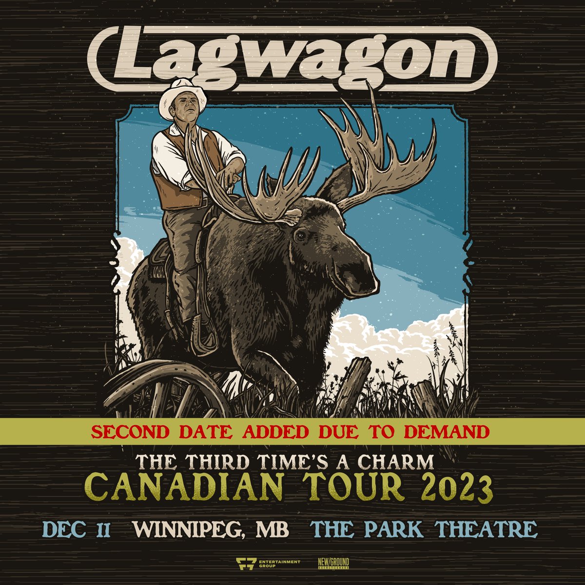 🤘 LAGWAGON WILL BE PLAYING A SECOND SHOW IN WINNIPEG DUE TO HIGH DEMAND! 📆 December 11 @ The Park Theatre 🎟️ Tickets are on sale NOW! bit.ly/44bUWMX