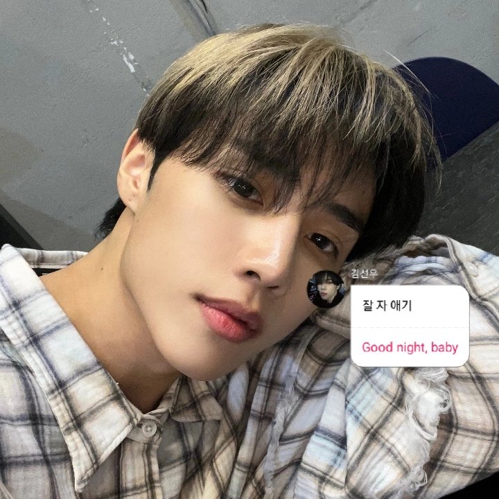 412lovebot's tweet image. good night from sunwoo ♥︎.ᐟ