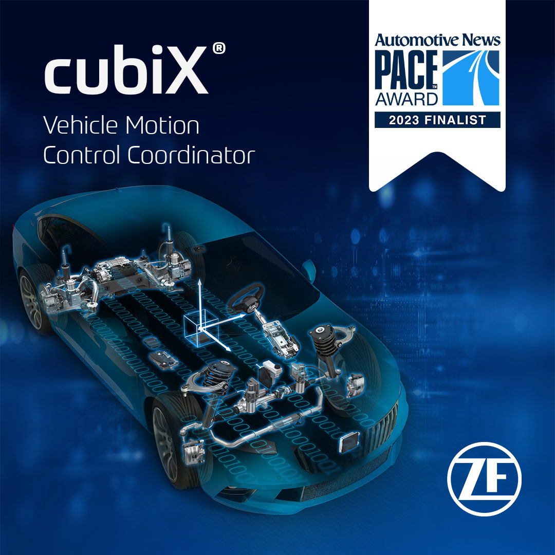 ZF_Group's tweet photo. We’re excited to announce that ZF's cubiX® Vehicle Motion Control software is among the finalists for the 2023 @Automotive_News #PACEAwards!

Learn more on cubiX® at: https://t.co/bDEyr6FgNc. https://t.co/gGEndlhVfX