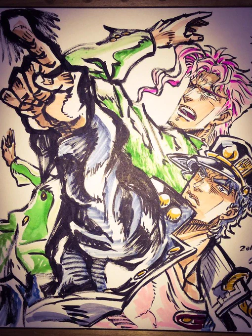 夏男、花京院典明。RePosts, 2014-15. #jojo #jojo_anime #JJBA #空条承太郎 #花京院典明 #花京院典明生誕祭 #花京院典明生誕祭2023  