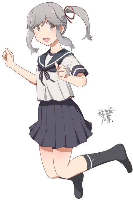 薄雲ちゃんジャンプ#艦これ 