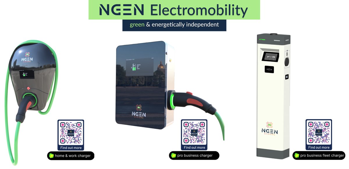 NgenSystems's tweet photo. NGEN Charging Stations - For cars charged and batteries full of energy! ⚡️🚗🚕🚙

For more details, scan the QR code. 
We even provide instalment offers for lighter wallets, especially as the vacation comes to an end 🙃. 
Talk to you soon! https://t.co/tGij1d3K9P