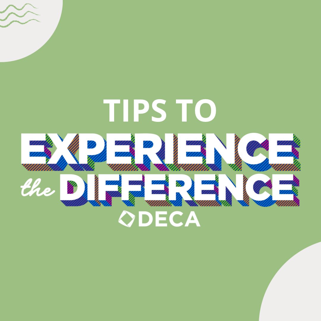 MinnesotaDeca's tweet photo. It’s time to get back into study mode! As classes begin, make sure to take some time for DECA. Setting small amounts of time aside consistently can boost your test score, your performance, and your overall score! #MNCDECA #ExperienceTheDifference https://t.co/D3aEo9RN4J