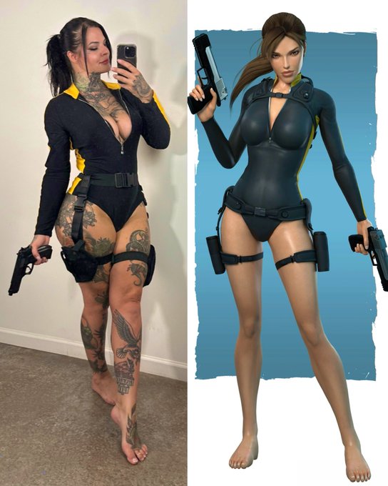 Lara Croft from Tomb Raider: Underworld 💦 https://t.co/yZDWjCsa8Y<a href="/tag/ceilingchallenge"class="tags"><span>#ceilingchallenge</span></a>